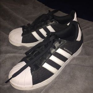 black and white adidas sneakers